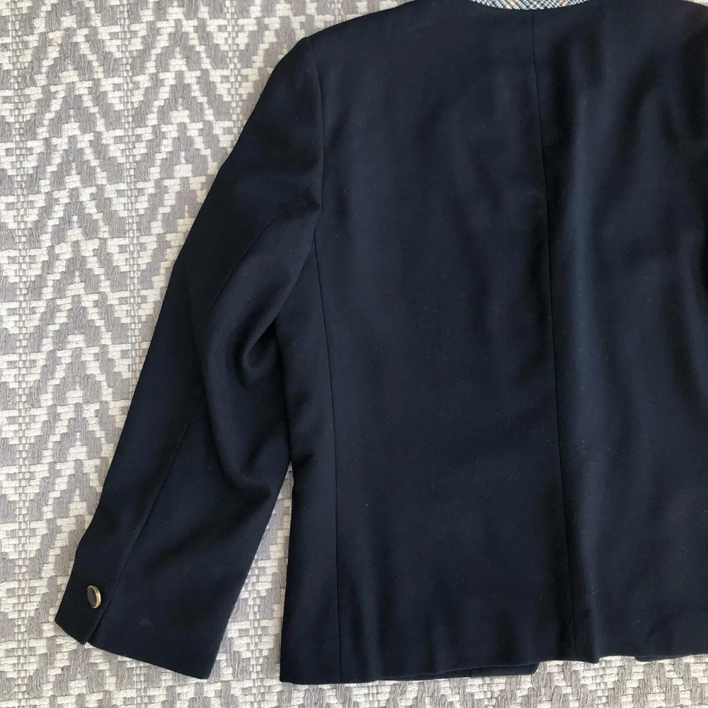 Pendleton three button front pure virgin wool blazer size 14